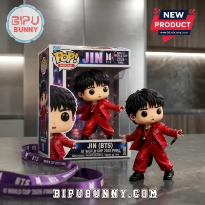 Jin BTS Red Outfit World Cup 2026 Funko Pop Figure