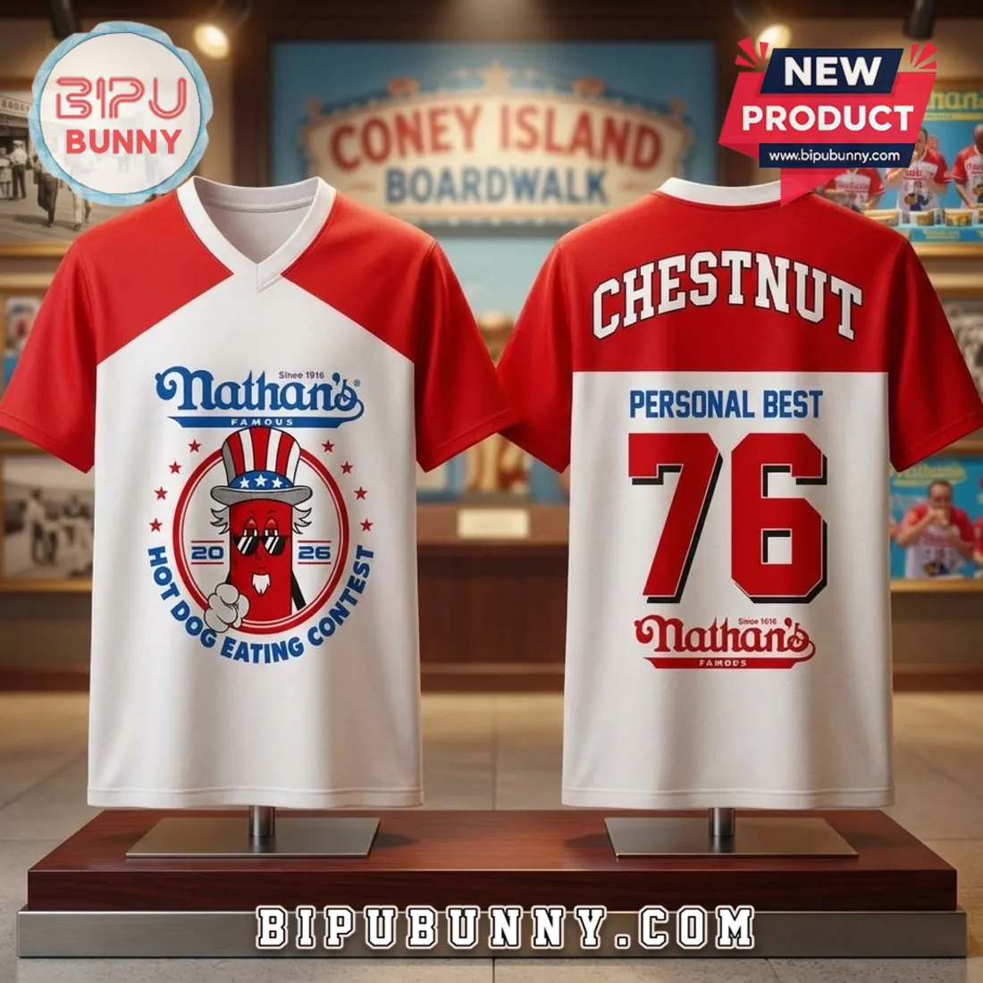 Joey Chestnut Nathan’s Hot Dog Contest 2026 Shirt Joey Chestnut Nathan’s Hot Dog Contest 2026 Shirt