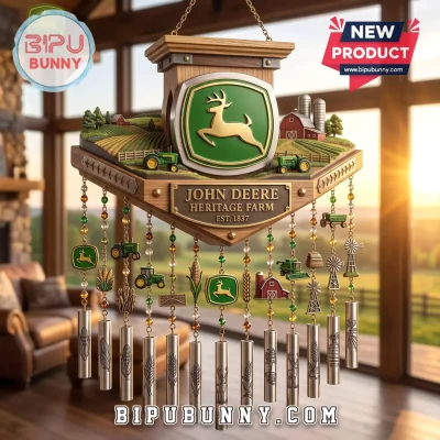 John Deere Heritage Farm Wooden Wind Chime 2026