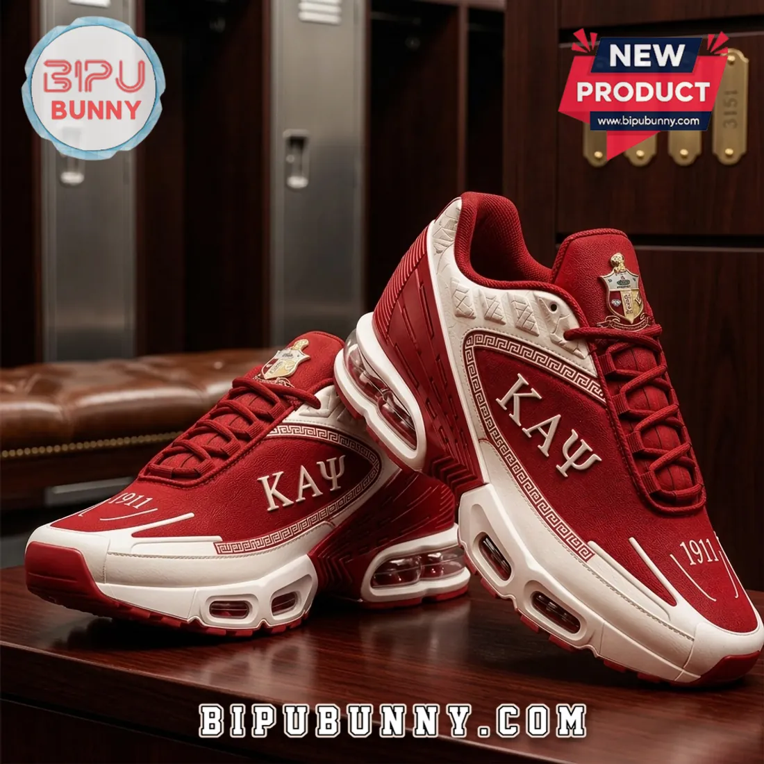 Kappa Alpha Psi Crimson White Athletic Sport Shoes Kappa Alpha Psi Crimson White Athletic Sport Shoes