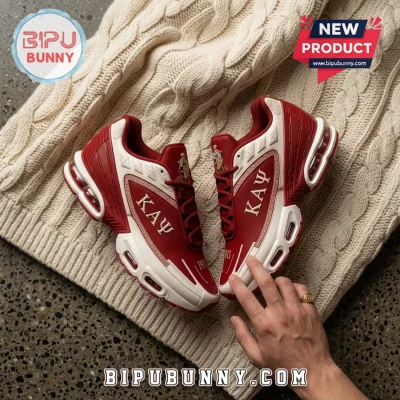 Kappa Alpha Psi Crimson White Athletic Sport Shoes