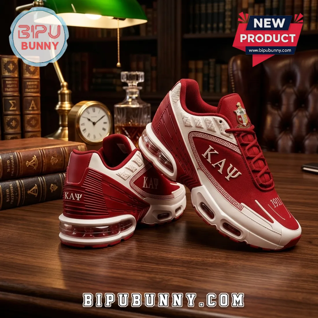 Kappa Alpha Psi Crimson White Athletic Sport Shoes Kappa Alpha Psi Crimson White Athletic Sport Shoes