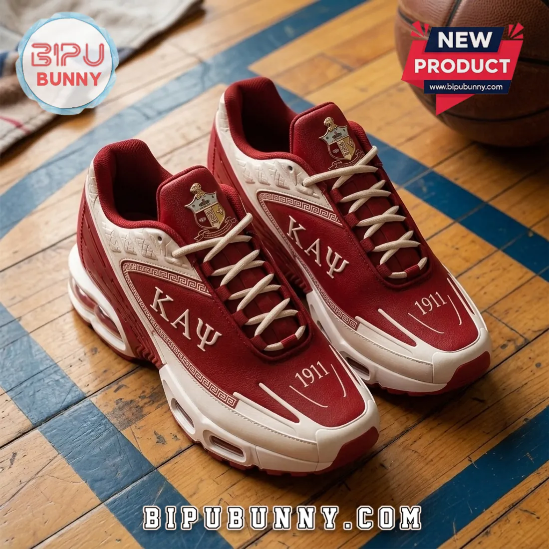 Kappa Alpha Psi Crimson White Athletic Sport Shoes Kappa Alpha Psi Crimson White Athletic Sport Shoes