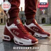 Kappa Alpha Psi branded athletic sneakers in crimson and white with greek letters, 1911 text, and white foam sole.!
