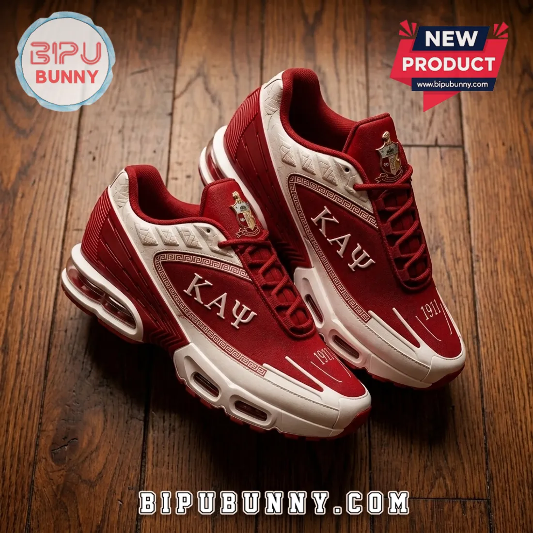 Kappa Alpha Psi Crimson White Athletic Sport Shoes Kappa Alpha Psi Crimson White Athletic Sport Shoes