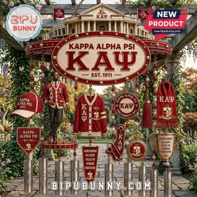 Kappa Alpha Psi Fraternity Crest Memorial Wind Chime
