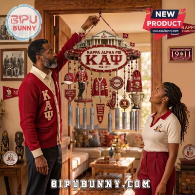 Kappa Alpha Psi Fraternity Crest Memorial Wind Chime