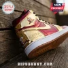 Kappa Alpha Psi Metallic Red and Gold Air Jordan 1 High Sneakers