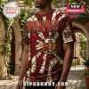 Kappa Alpha Psi fraternity t-shirt with red and white stained glass pattern, gold crest, and 1911 text on brick background.!