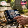 Knights of Columbus Zippo lighter collector set in blue velvet box featuring a metal emblem and crossed sword motif.!