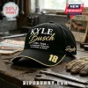 Black baseball cap featuring Kyle Busch embroidery, the number 18, and text A Champion Forever, A Legend Always.!