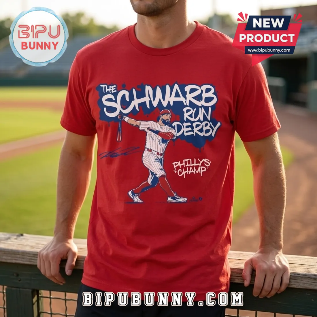 Kyle Schwarber Philadelphia Phillies Schwarbomb Red T-Shirt Kyle Schwarber Philadelphia Phillies Schwarbomb Red T-Shirt