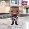 Kylian Mbappe France National Team 2026 FIFA World Cup vinyl figure holding a golden boot trophy on a marble surface.