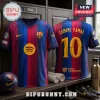 FC Barcelona Lamine Yamal home jersey with number 10, featuring blue and red stripes, Nike logo, and Spotify sponsor.!