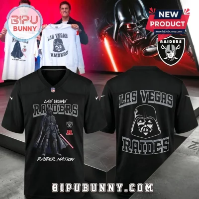 Las Vegas Raiders x Darth Vader Black Football Jersey Las Vegas Raiders x Darth Vader Black Football Jersey