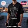 Las Vegas Raiders x Darth Vader Black Football Jersey featuring a graphic of the Star Wars villain against a night sky.