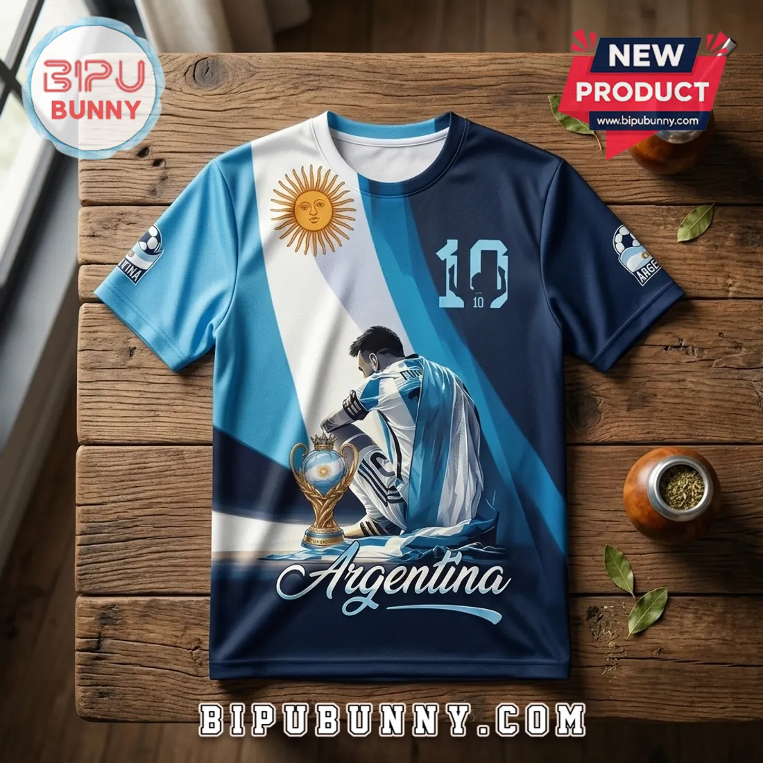 Lionel Messi Argentina National Football Team T-Shirt Lionel Messi Argentina National Football Team T-Shirt