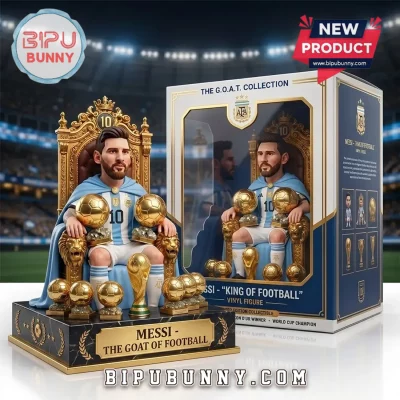 Lionel Messi Argentina World Cup King Sculpted Vinyl Figure