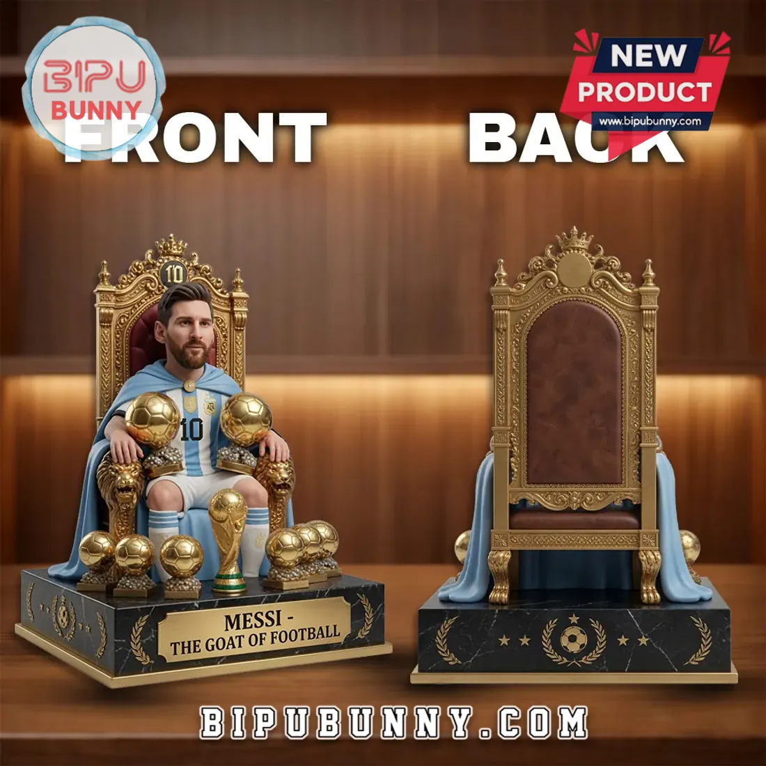 Lionel Messi Argentina World Cup King Sculpted Vinyl Figure Lionel Messi Argentina World Cup King Sculpted Vinyl Figure