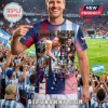 Lionel Messi Career Tribute Multi-Color T-Shirt featuring a collage of Messi's football career moments on a gradient shirt.