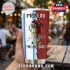 Stainless steel tumbler featuring Lionel Messi and Cristiano Ronaldo with text Mesildo and The Last Dance.!