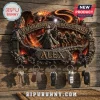 Lord of the Rings Gandalf Sculpted Wall Key Rack featuring Balrog, Fellowship members, and custom name Alex on wood wall.