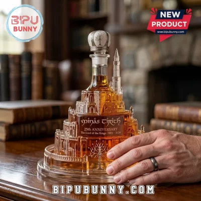 Lord of the Rings Minas Tirith 25th Anniversary Glass Whiskey Decanter