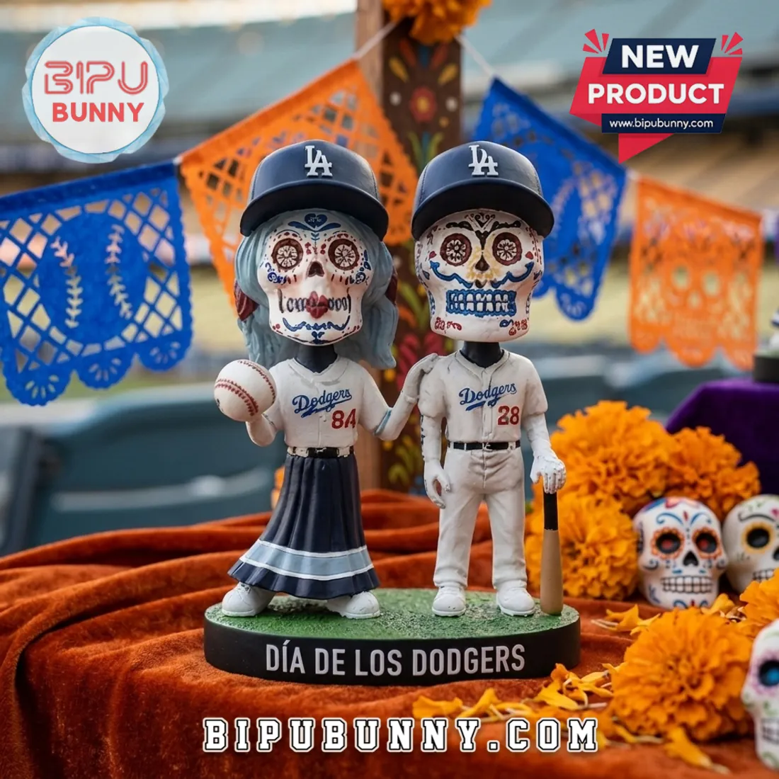 Los Angeles Dodgers Dia De Los Muertos Sculpted Bobblehead Los Angeles Dodgers Dia De Los Muertos Sculpted Bobblehead