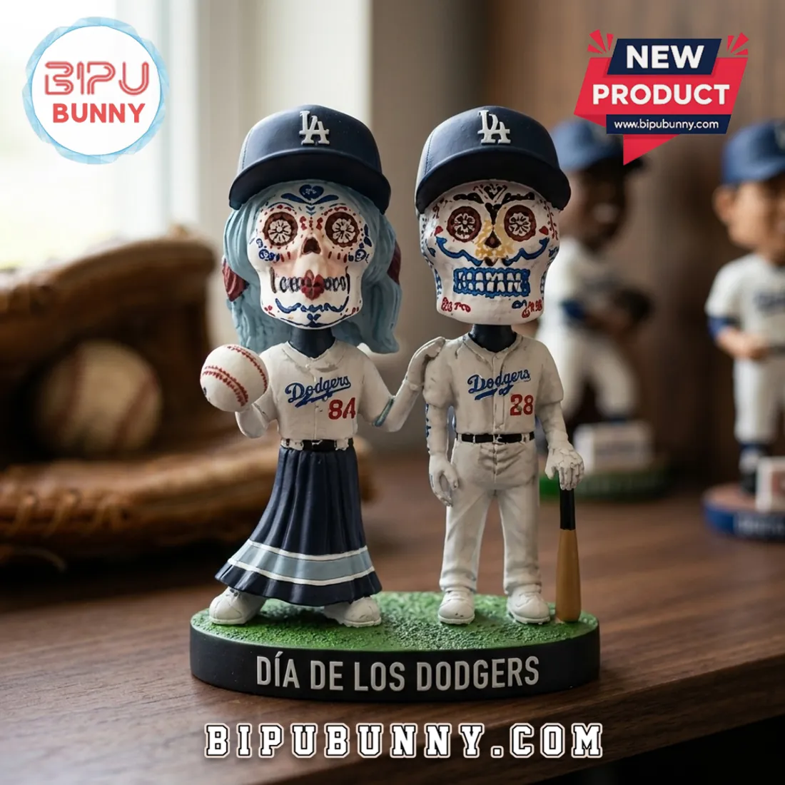 Los Angeles Dodgers Dia De Los Muertos Sculpted Bobblehead Los Angeles Dodgers Dia De Los Muertos Sculpted Bobblehead