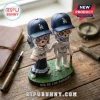 Los Angeles Dodgers Dia De Los Muertos Sculpted Bobblehead featuring two skeleton figures in team jerseys on a base.