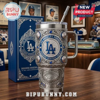 Los Angeles Dodgers Engraved Stainless Steel 40oz Tumbler