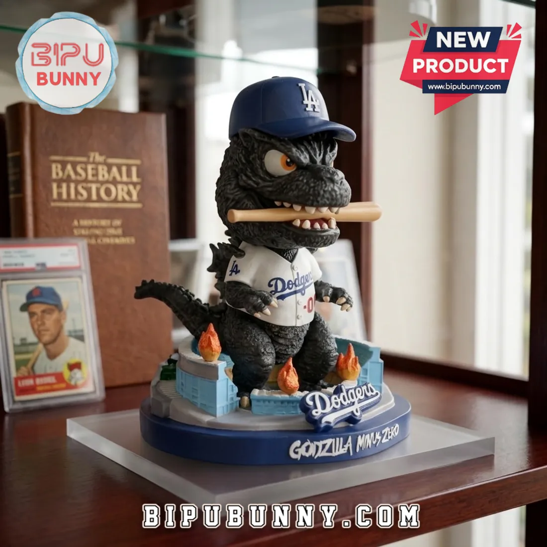 Los Angeles Dodgers Godzilla Minus Zero Sculpted Figurine Los Angeles Dodgers Godzilla Minus Zero Sculpted Figurine