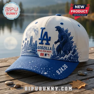 Los Angeles Dodgers x Godzilla 2026 Blue Baseball Cap