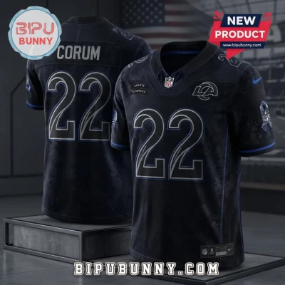 Los Angeles Rams Blake Corum Midnight Mode Jersey