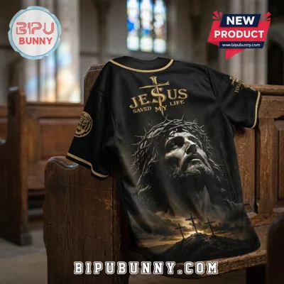 LSU Tigers Jesus Saved My Life Baseball Jersey