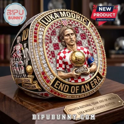 Luka Modric Croatia National Team Gold Commemorative Ring