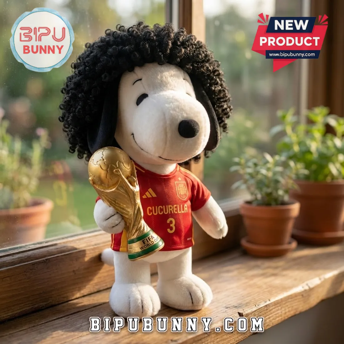 Marc Cucurella Spain Snoopy Plush Toy Marc Cucurella Spain Snoopy Plush Toy