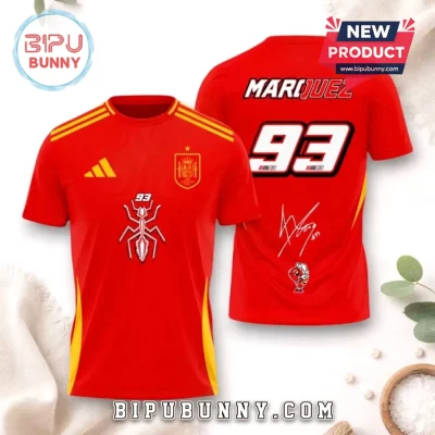 Marc Marquez Spain National Team Red Football Jersey