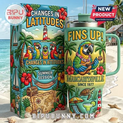 Margaritaville Changes in Latitudes Embossed Stanley Tumbler
