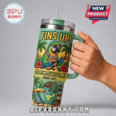 Margaritaville Changes in Latitudes Embossed Stanley Tumbler