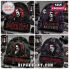 Marilyn Manson Halloween Beanie Hat 2026 collection with gothic graphic prints of the artist in winter knit styles.
