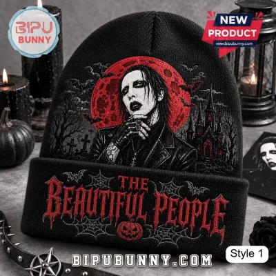 Marilyn Manson Halloween Beanie Hat 2026