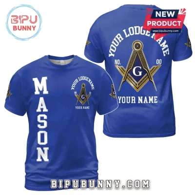 Masonic Lodge Personalized Royal Blue T-Shirt