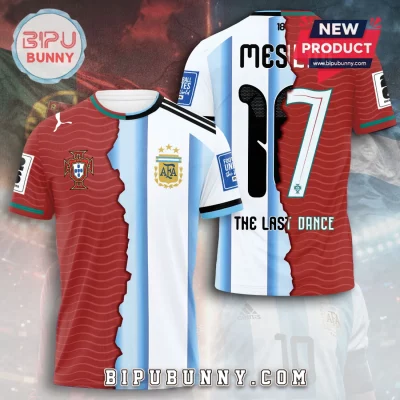 Messi x Ronaldo The Last Dance Split Design Hoodie