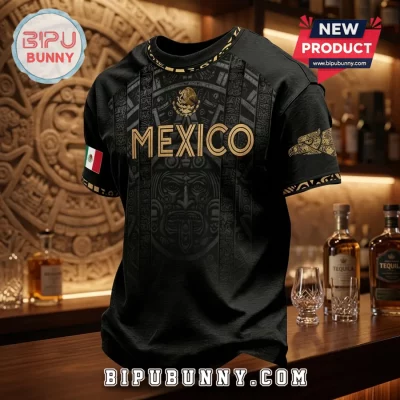 Mexico National Team Gold Motif T-Shirt