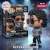 Michael Jackson Funko Pop figure 200 Dangerous World Tour with glittery blue jacket and black sunglasses in display box.!