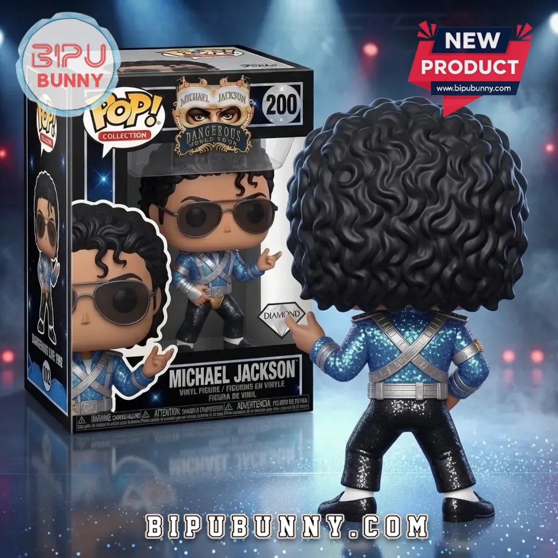 Michael Jackson Dangerous Tour Diamond Vinyl Figure Michael Jackson Dangerous Tour Diamond Vinyl Figure