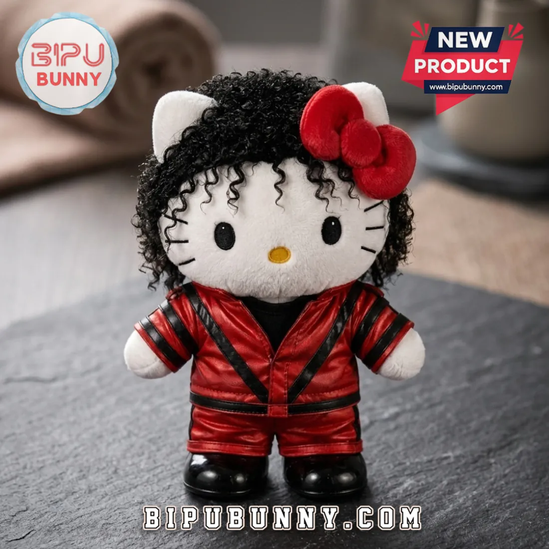 Michael Jackson x Hello Kitty Thriller Plush Doll Michael Jackson x Hello Kitty Thriller Plush Doll