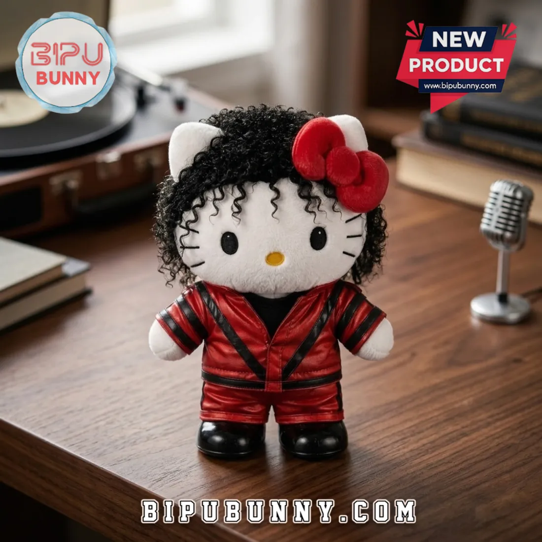 Michael Jackson x Hello Kitty Thriller Plush Doll Michael Jackson x Hello Kitty Thriller Plush Doll