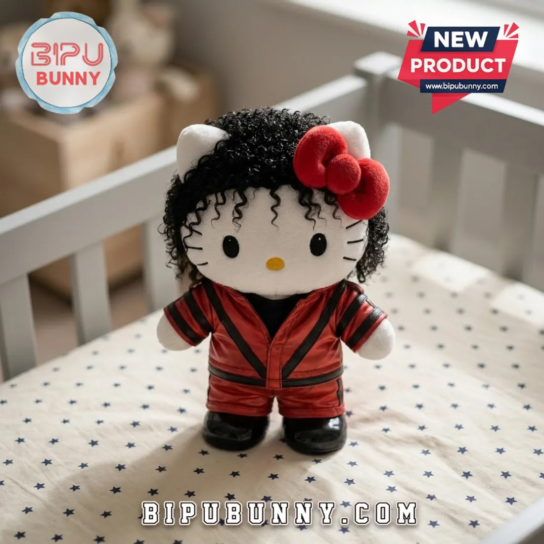 Michael Jackson x Hello Kitty Thriller Plush Doll Michael Jackson x Hello Kitty Thriller Plush Doll